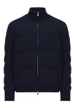 Svevo quilted wool padded jacket - Blue