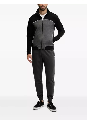 BOSS two-tone zip-up sweater - Grey