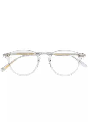 Garrett Leight Hampton transparent round-frame glasses - Neutrals