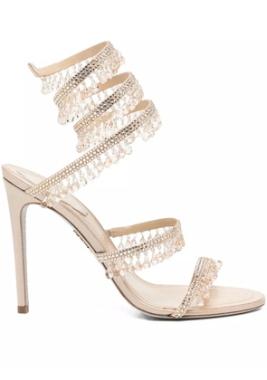 René Caovilla 105mm Chandelier sandals - Neutrals