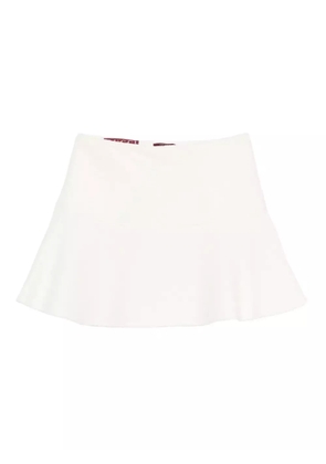 Gucci ruffled mini skirt - White
