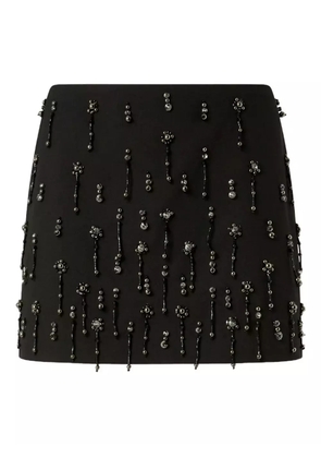 PINKO beaded-embellished mini skirt - Black