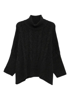 N.Peal cashmere cable-knit jumper - Black