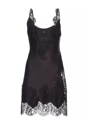 IL VOLO Cara lace-trimmed slip dress - Black
