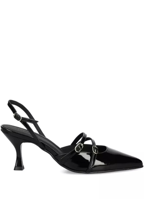 ALOHAS 75mm patent-leather slingback pumps - Black