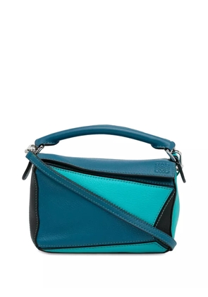 Loewe Pre-Owned 2010-2023 Mini Tricolor Puzzle satchel - Blue