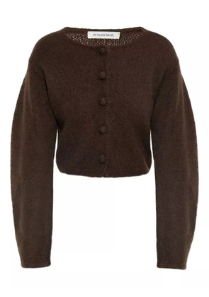 By Malene Birger button-detailed ribbed skirt - Brown