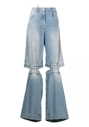 The Attico Ashton mid-rise wide-leg jeans - Blue