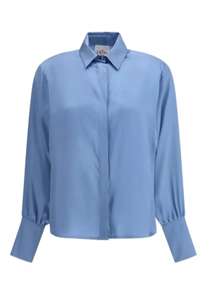 CRIDA Feltre satin shirt - Blue