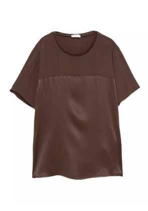 LIU JO crew-neck blouse - Brown