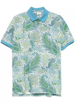 ETRO paisley-print polo shirt - Blue
