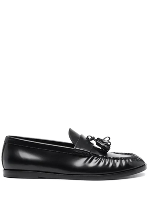 The Row tassel-detail leather loafers - Black