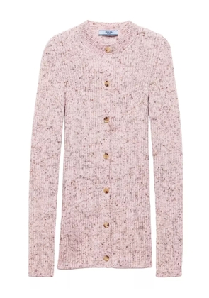 Prada rib-knit cardigan - Pink