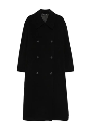 TOTEME double-breasted buttoned coat - Black