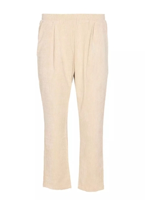 Family First elastic-waist corduroy trousers - Neutrals