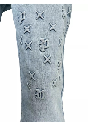 Purple Brand embossed flared jeans - Blue
