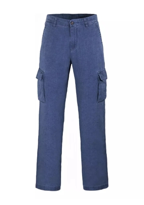 Moorer cargo straight-leg trousers - Blue