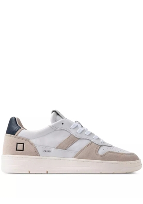 D.A.T.E. court 2.0 leather suede panel sneakers - White