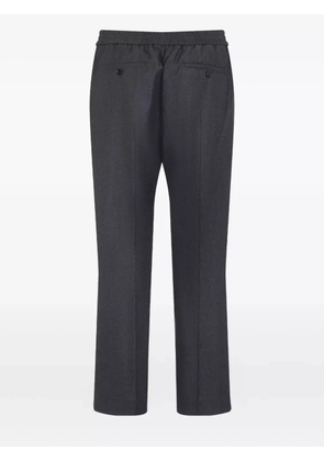 AMI Paris elasticated-waist wool trousers - Grey
