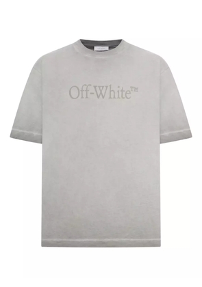 Off-White logo-print dégradé T-shirt - Grey