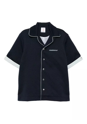 Casablanca logo-embroidered shirt - Blue