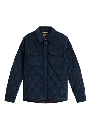Woolrich corduroy quilted shirt jacket - Blue