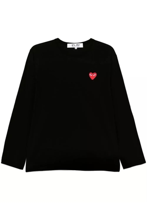 Comme Des Garçons Play heart-patch T-shirt - Black