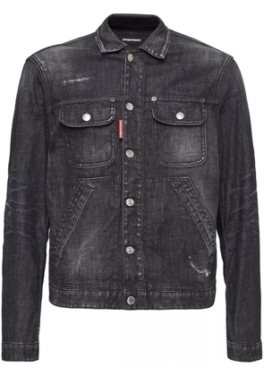 DSQUARED2 distressed denim jacket - Black