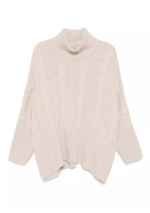 N.Peal cable sweater - Neutrals