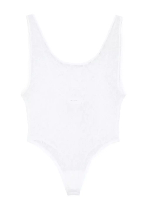 WARDROBE.NYC lace-paneled bodysuit - White