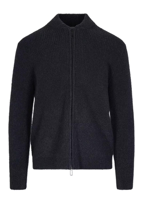 Paolo Pecora zip-front ribbed cardigan - Blue