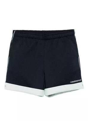 Casablanca logo-embroidered shorts - Blue