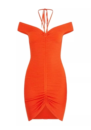 David Koma off-shoulder dress - Orange