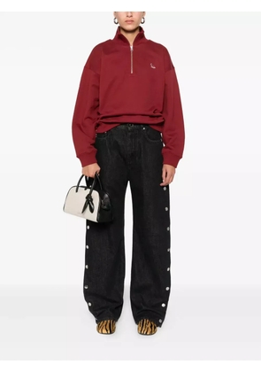 Maison Kitsuné high-neck zip-up sweatshirt - Red