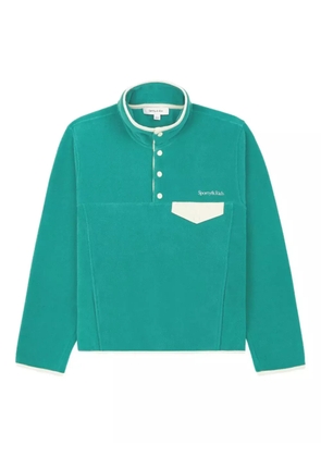 Sporty & Rich logo-embroidered sweatshirt - Green