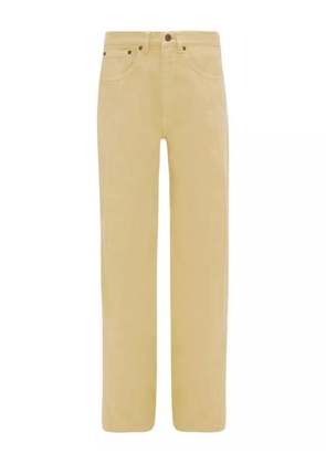 Victoria Beckham curved-leg jeans - Yellow