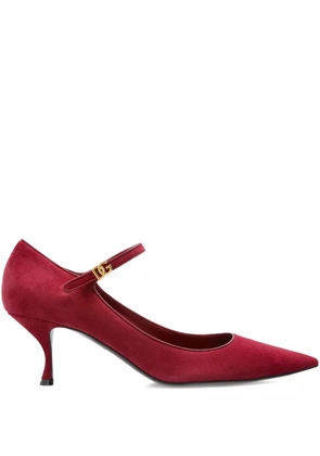 Dolce & Gabbana 60mm pointed-toe ankle-strap pumps - Red