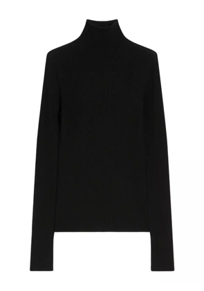 Sportmax ribbed turtleneck top - Black