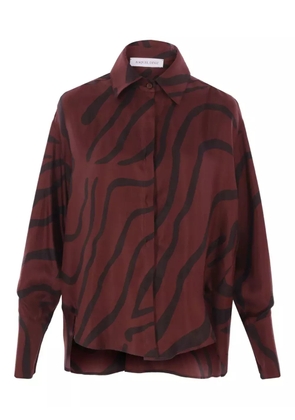 Raquel Diniz zebra-print shirt - Red