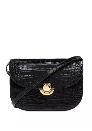 Furla small Sfera crocodile-embossed shoulder bag - Black