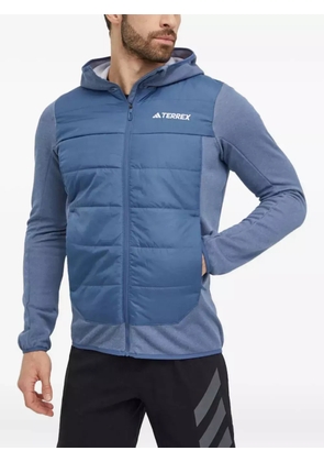 adidas hooded quilted jacket - Blue