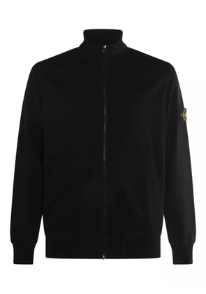 Stone Island turtleneck zip-up sweatshirt - Black
