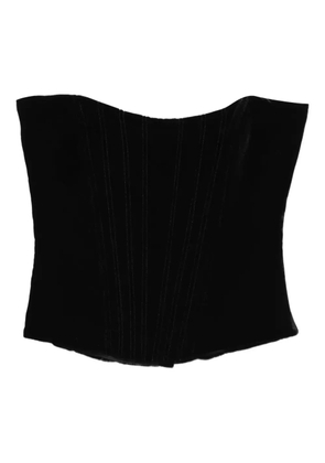 Raquel Diniz velvet corset top - Black