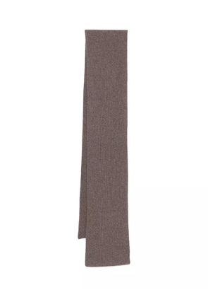 N.Peal ribbed scarf - Brown