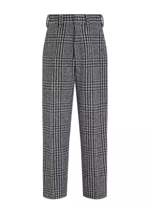 Zegna houndstooth trousers - Black