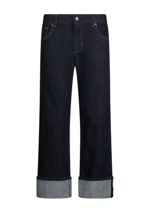 LIU JO embroidered-logo jeans - Blue