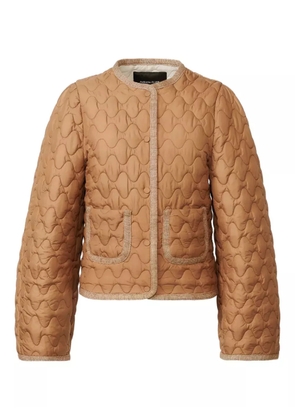 Fabiana Filippi quilted single-breasted puffer jacket - Brown