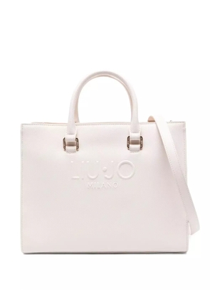 LIU JO logo-embossed tote bag - Neutrals