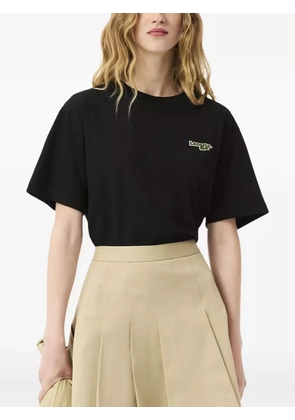 Lacoste embroidered-logo short-sleeve T-shirt - Black