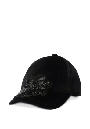 Furla Varsity sequin-embellished cap - Black